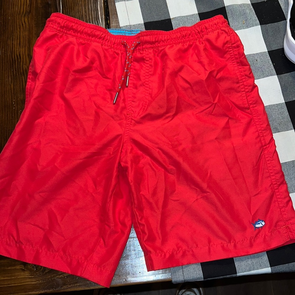 southern tide swimsuit, red & blue, perfect condition